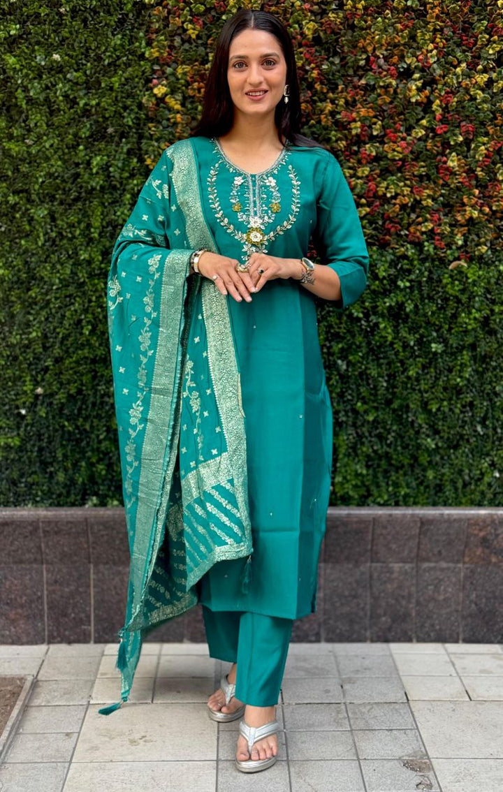 Designers Kurti Pent Dupatta Set