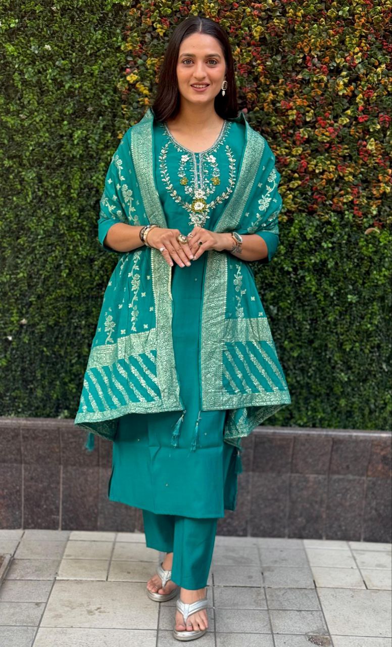 Designers Kurti Pent Dupatta Set