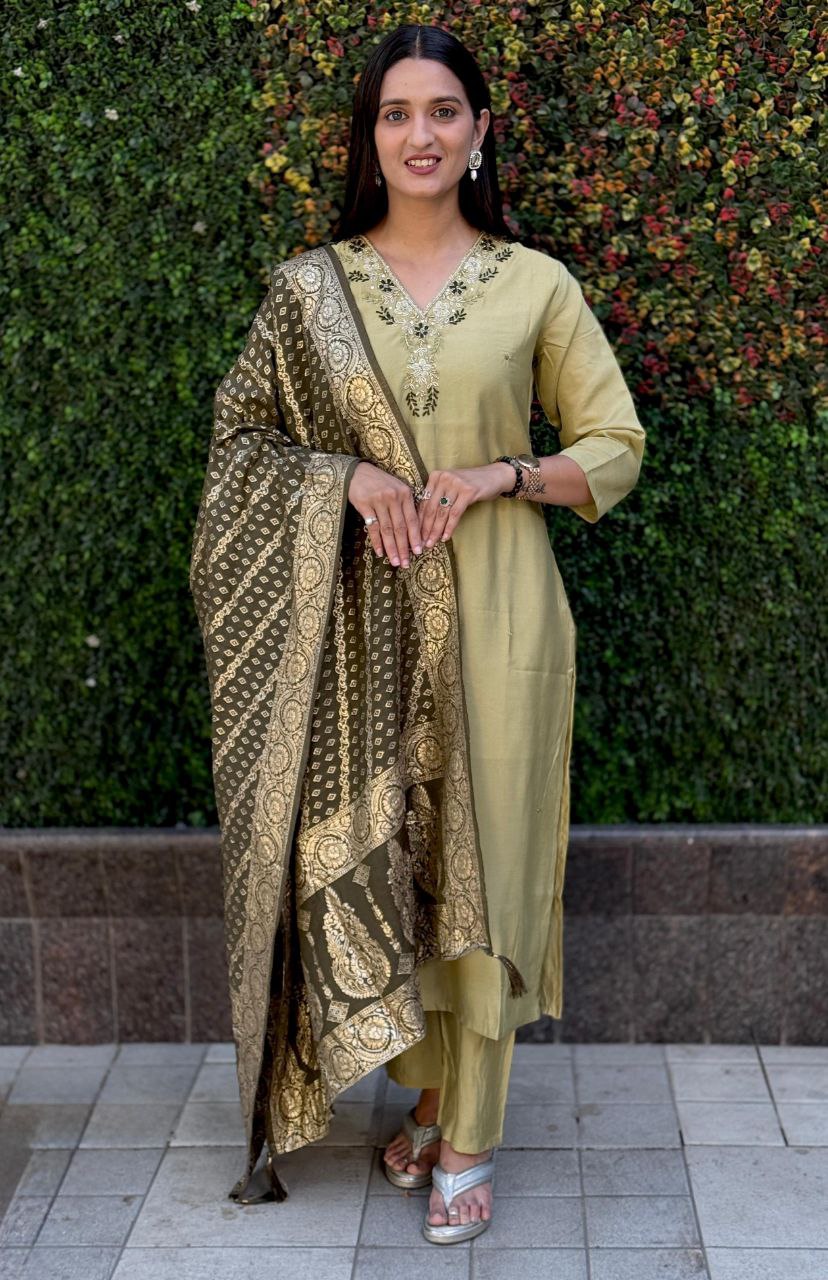 Designers Kurti Pent Dupatta Set