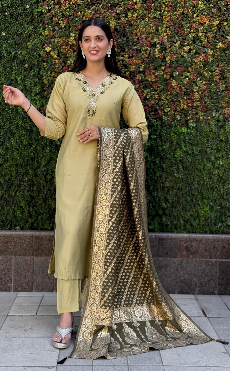 Designers Kurti Pent Dupatta Set