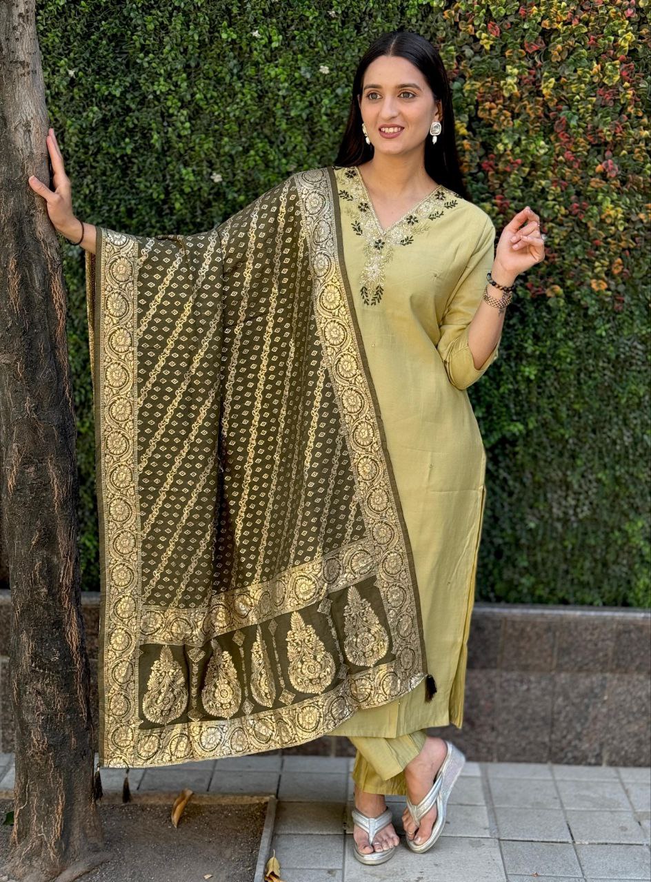 Designers Kurti Pent Dupatta Set