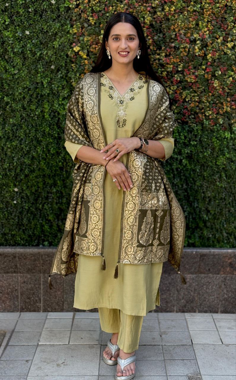 Designers Kurti Pent Dupatta Set