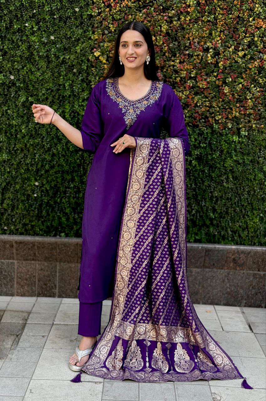 Designers Kurti Pent Dupatta Set