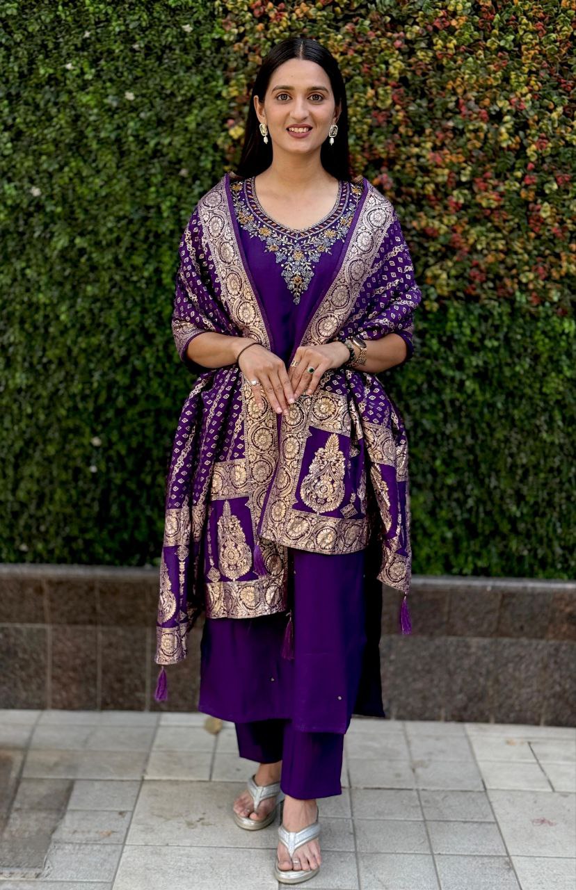 Designers Kurti Pent Dupatta Set