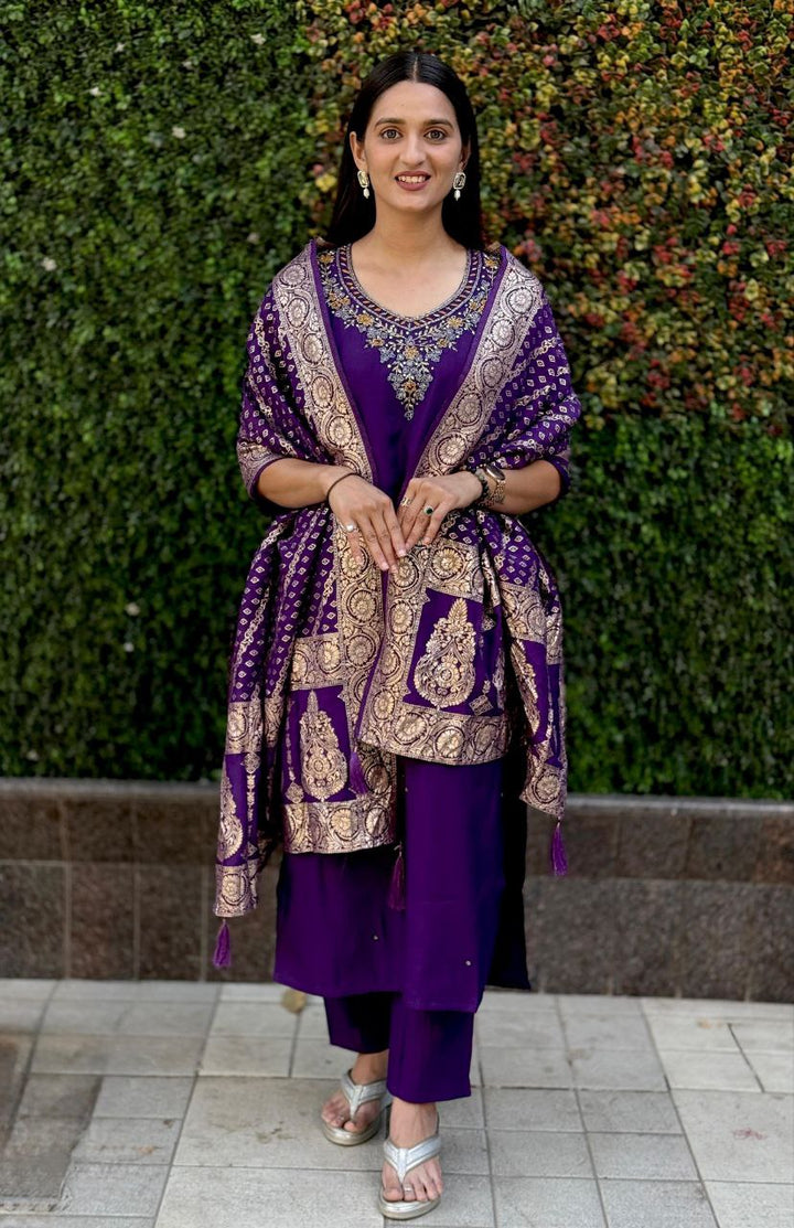 Designers Kurti Pent Dupatta Set