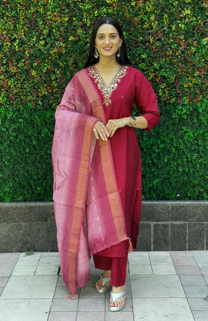 Designers Kurti Pent Dupatta Set
