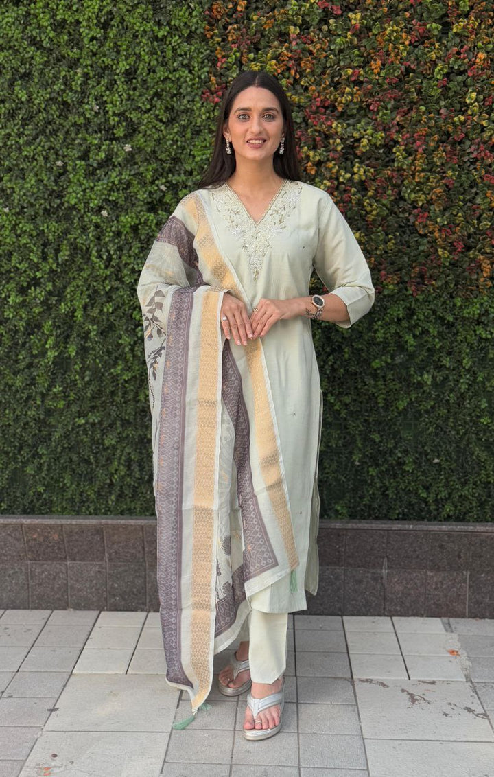 Designers Kurti Pent Dupatta Set