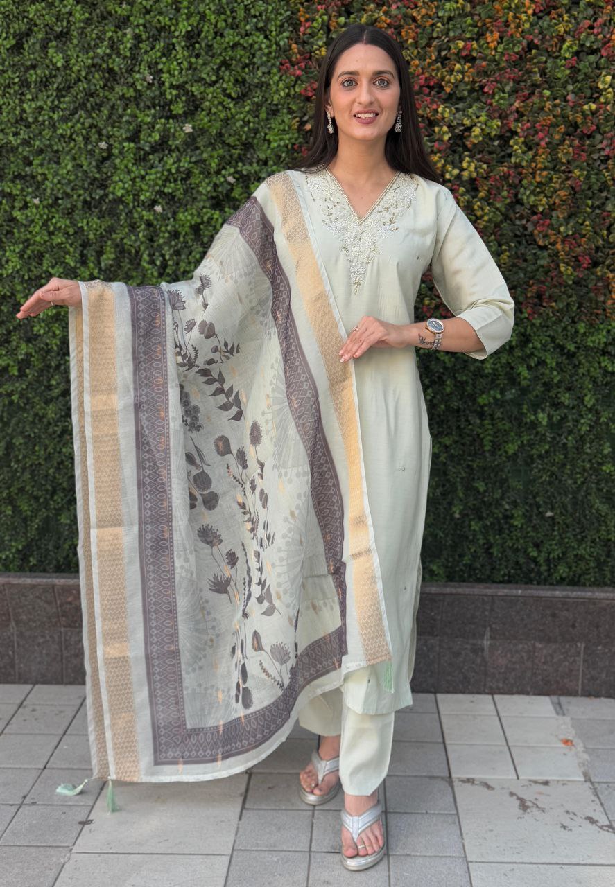 Designers Kurti Pent Dupatta Set