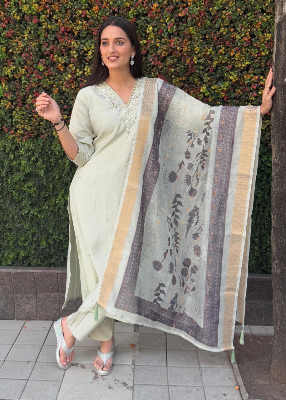Designers Kurti Pent Dupatta Set