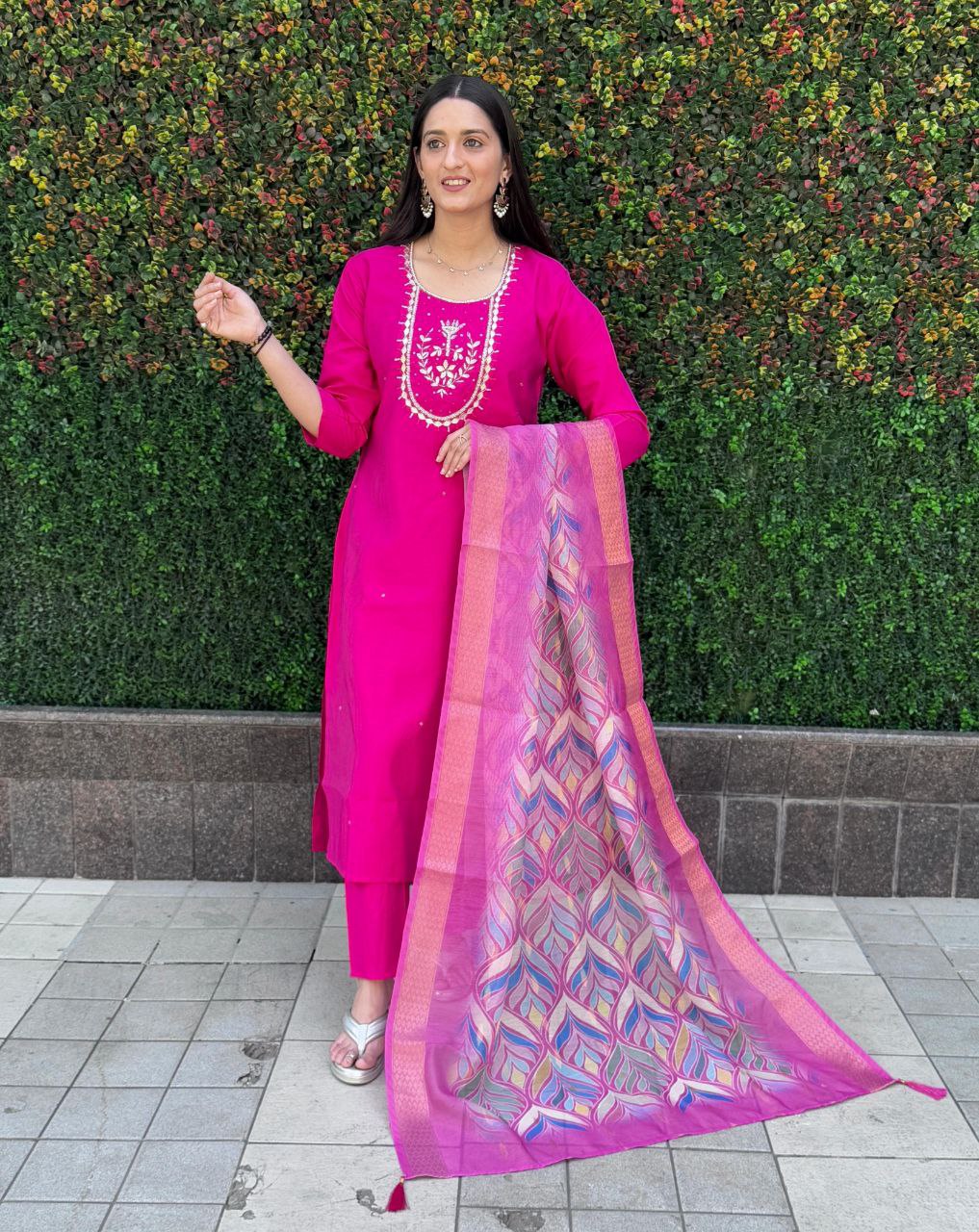 Designers Kurti Pent Dupatta Set
