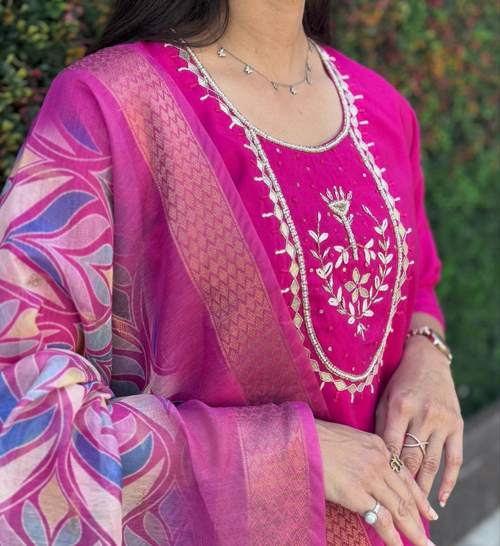 Designers Kurti Pent Dupatta Set