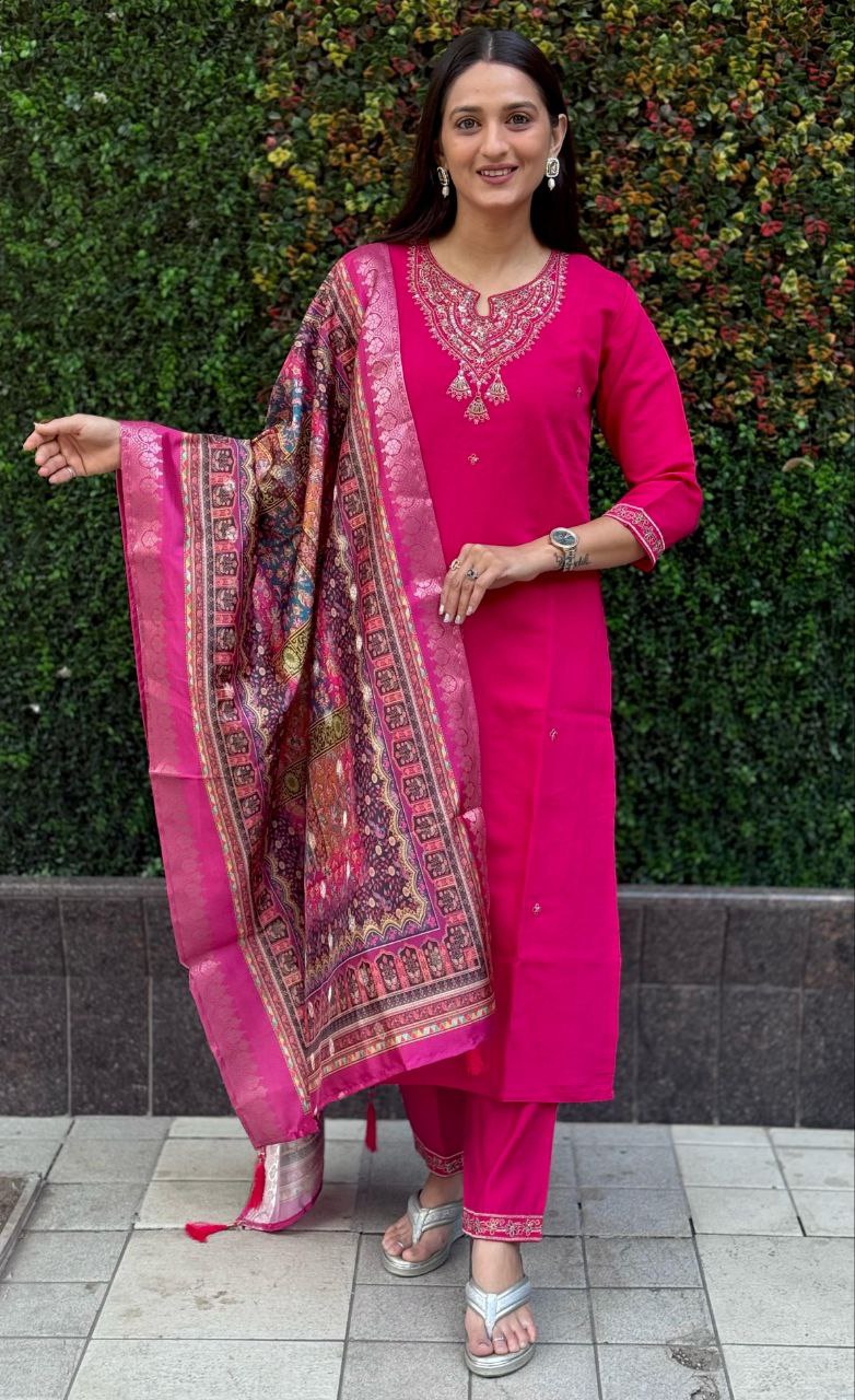 Designers Kurti Pent Dupatta Set