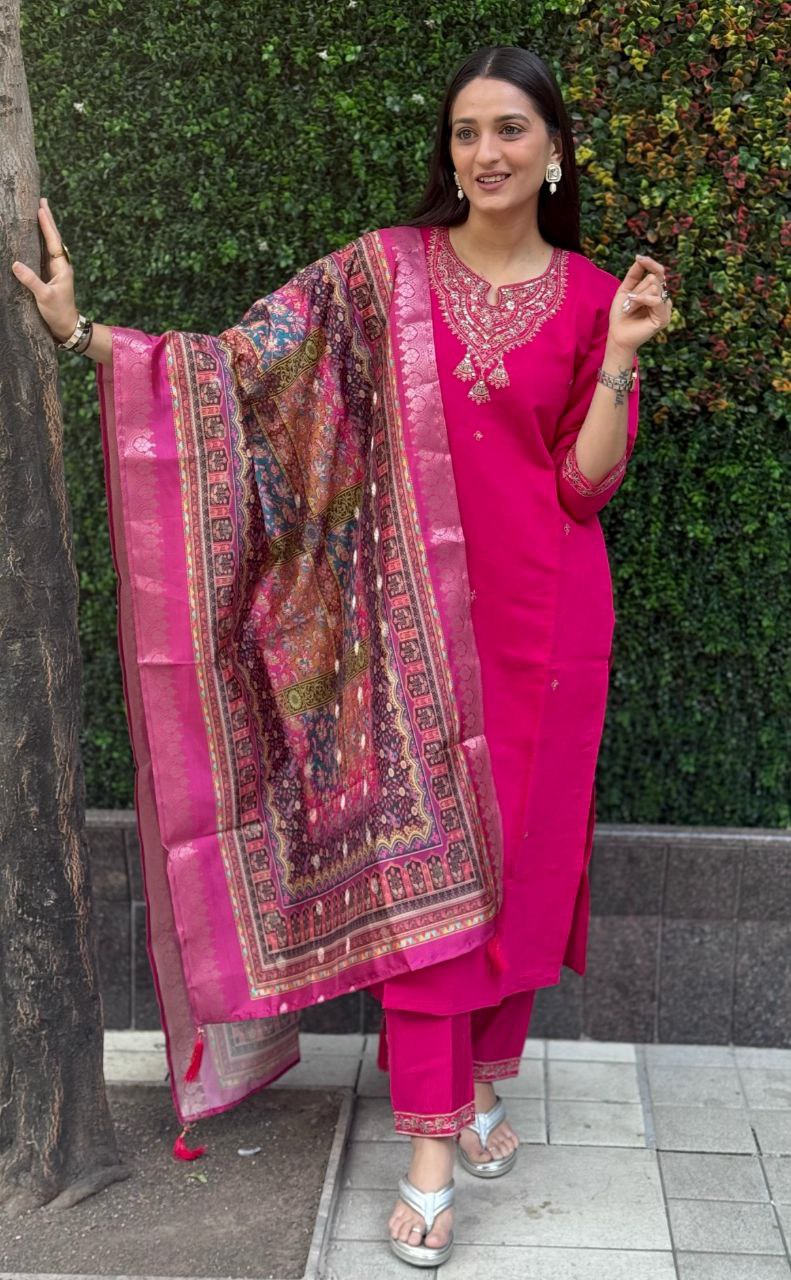 Designers Kurti Pent Dupatta Set
