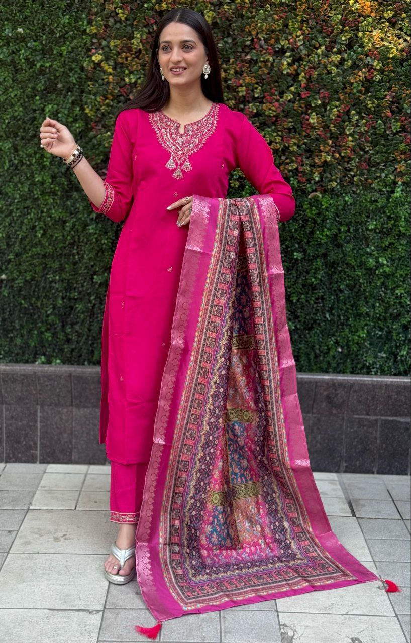 Designers Kurti Pent Dupatta Set