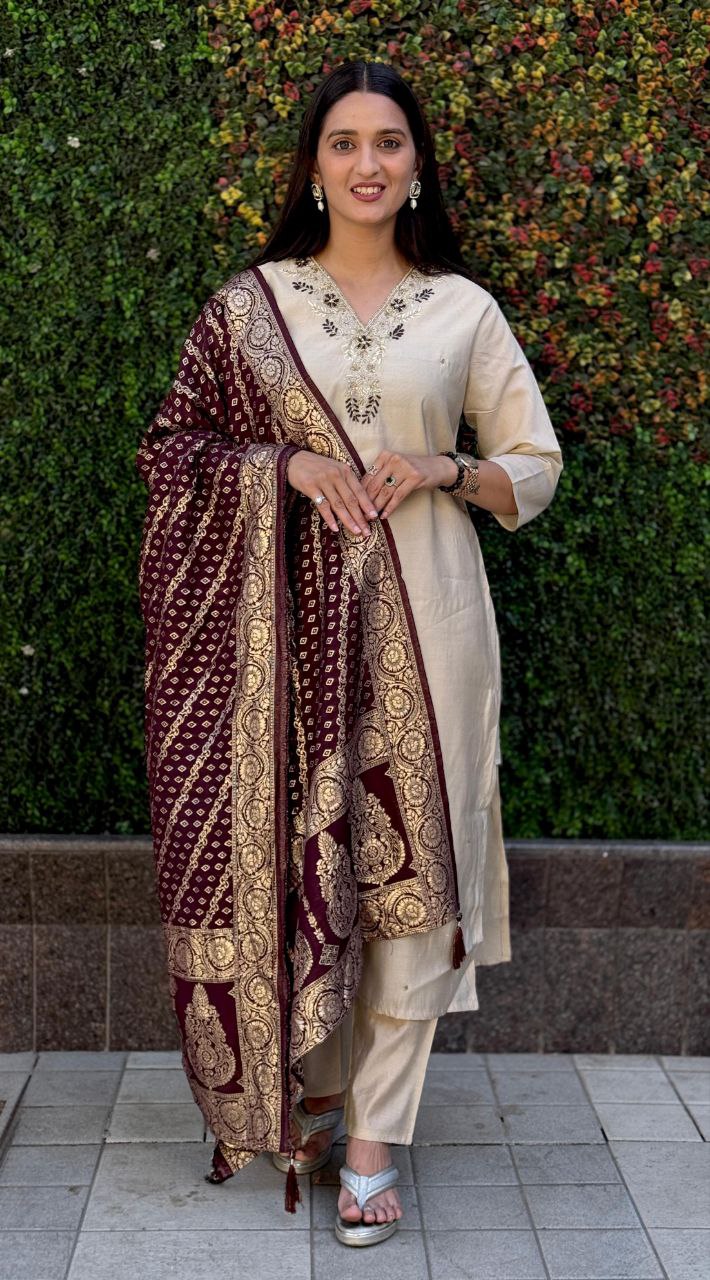Designers Kurti Pent Dupatta Set