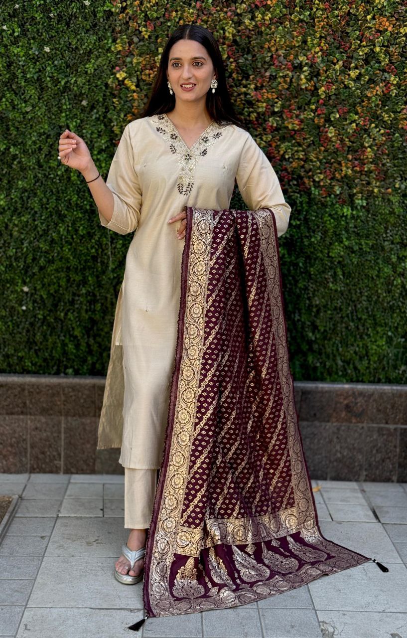 Designers Kurti Pent Dupatta Set