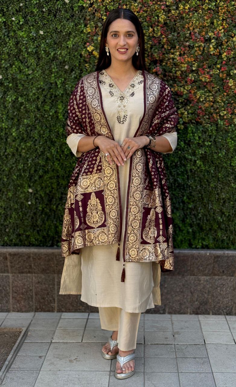 Designers Kurti Pent Dupatta Set