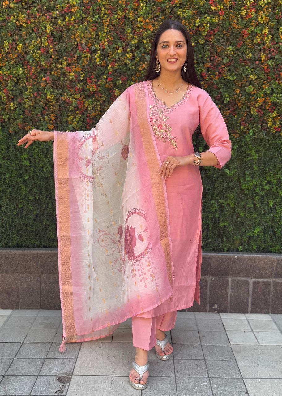 Designers Kurti Pent Dupatta Set