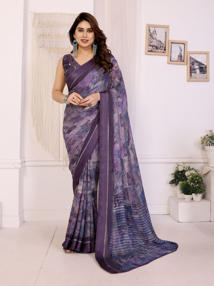 printed color full look saree