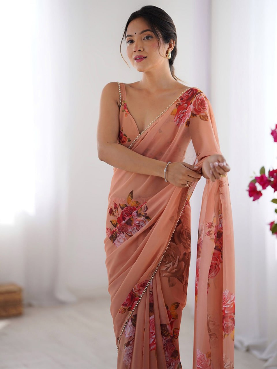 FLORAL COLORFULL SAREE