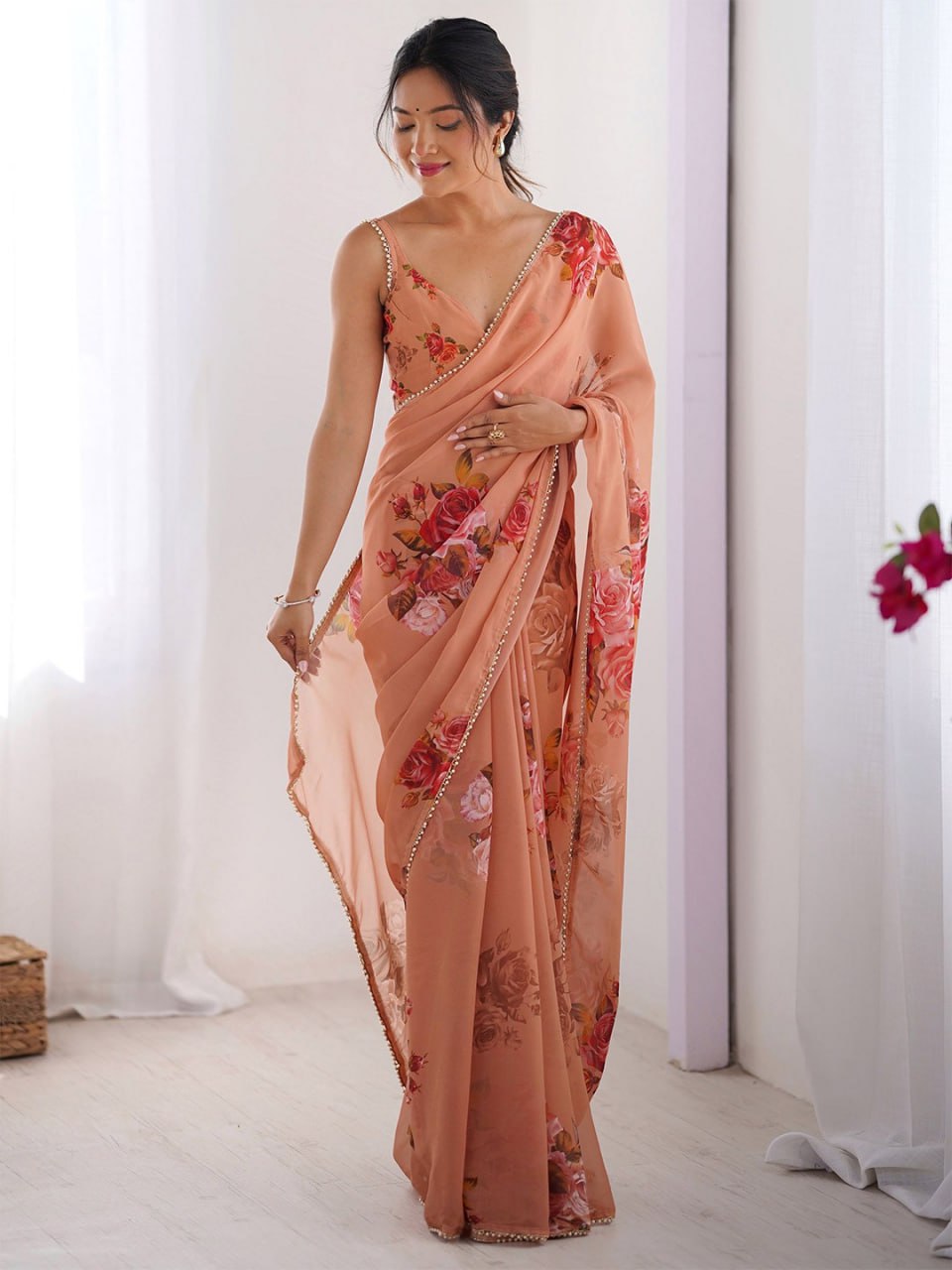 FLORAL COLORFULL SAREE