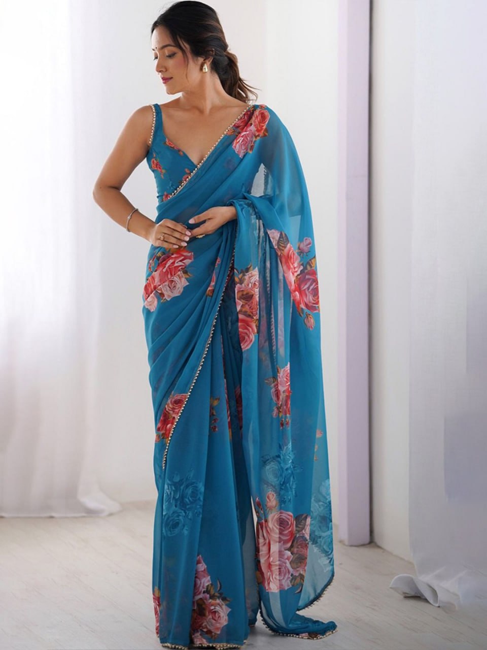 FLORAL COLORFULL SAREE