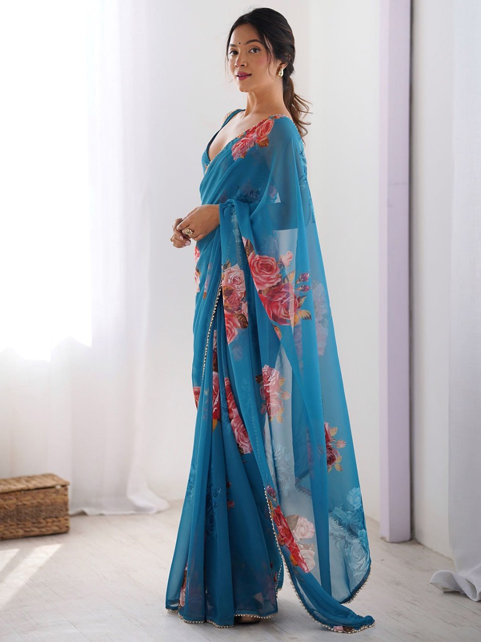 FLORAL COLORFULL SAREE