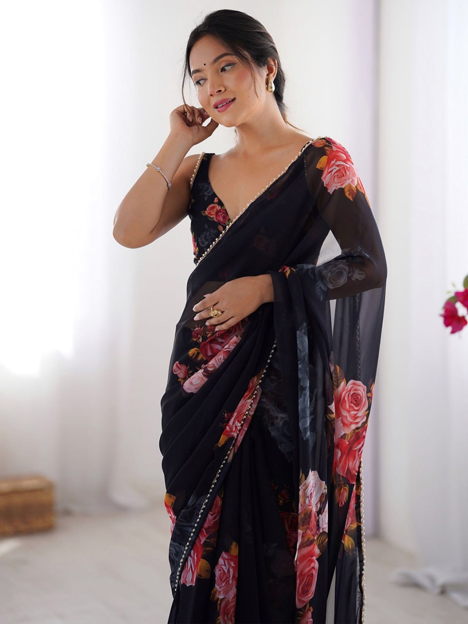 FLORAL COLORFULL SAREE