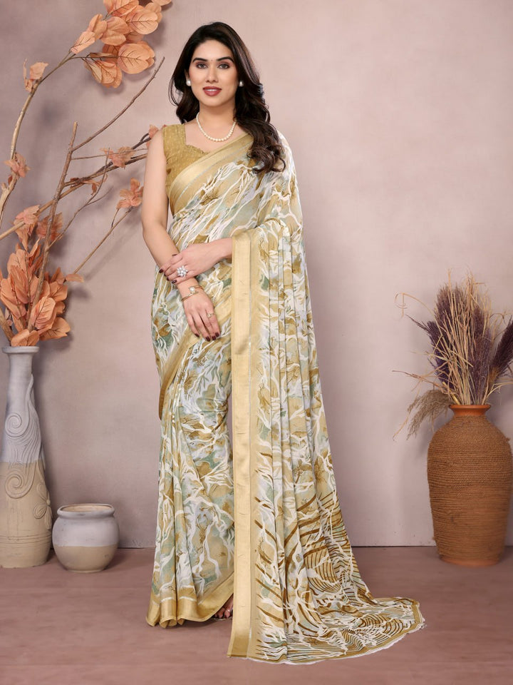 PRINTED WORK SAREE