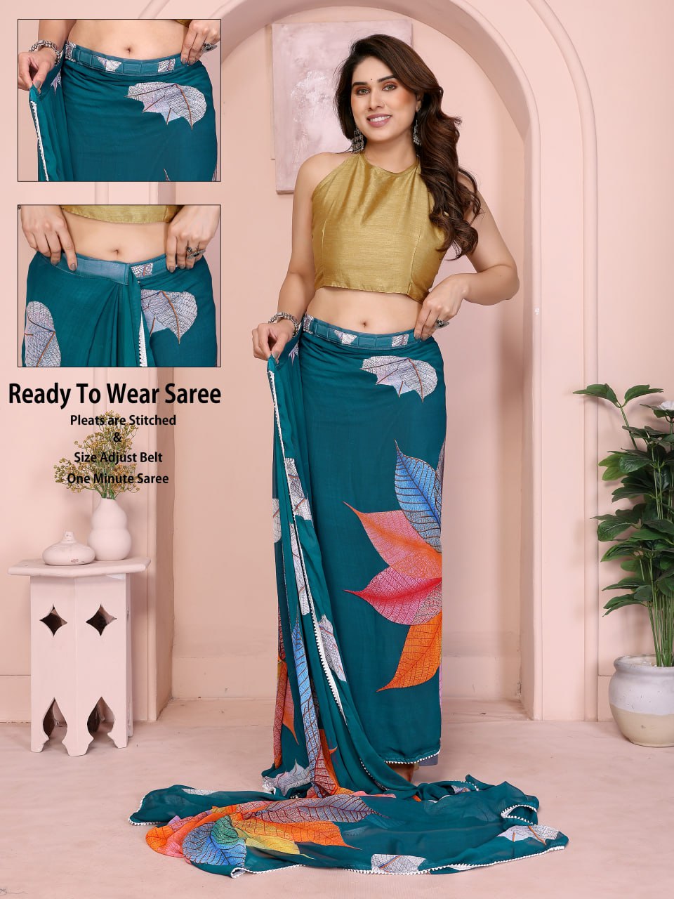 FLORAL REDY WEAR SAREE