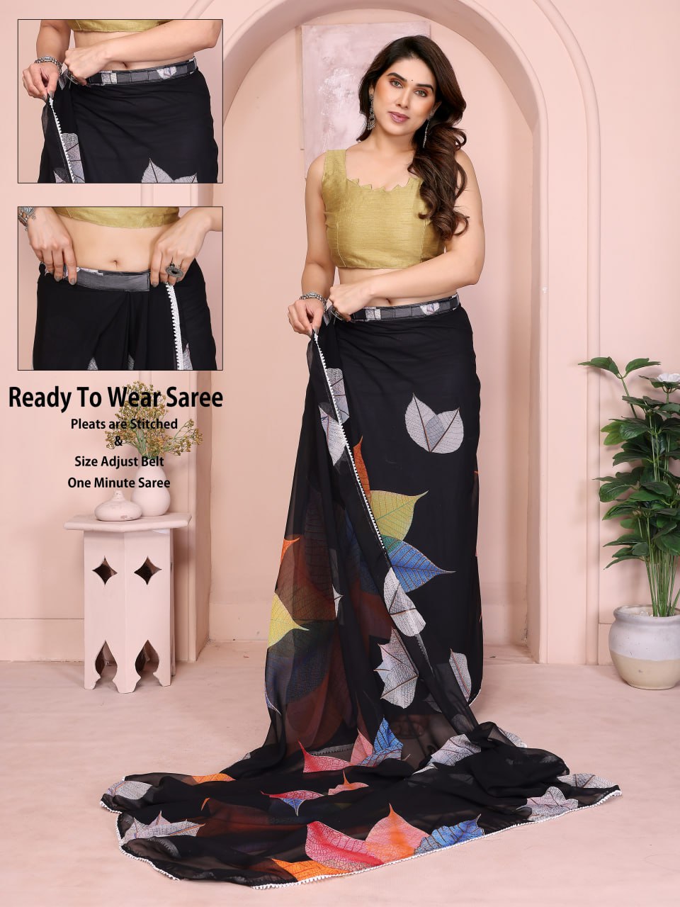 FLORAL REDY WEAR SAREE