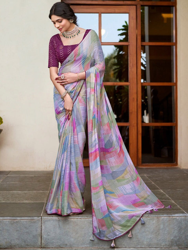SATIN Ptti saree