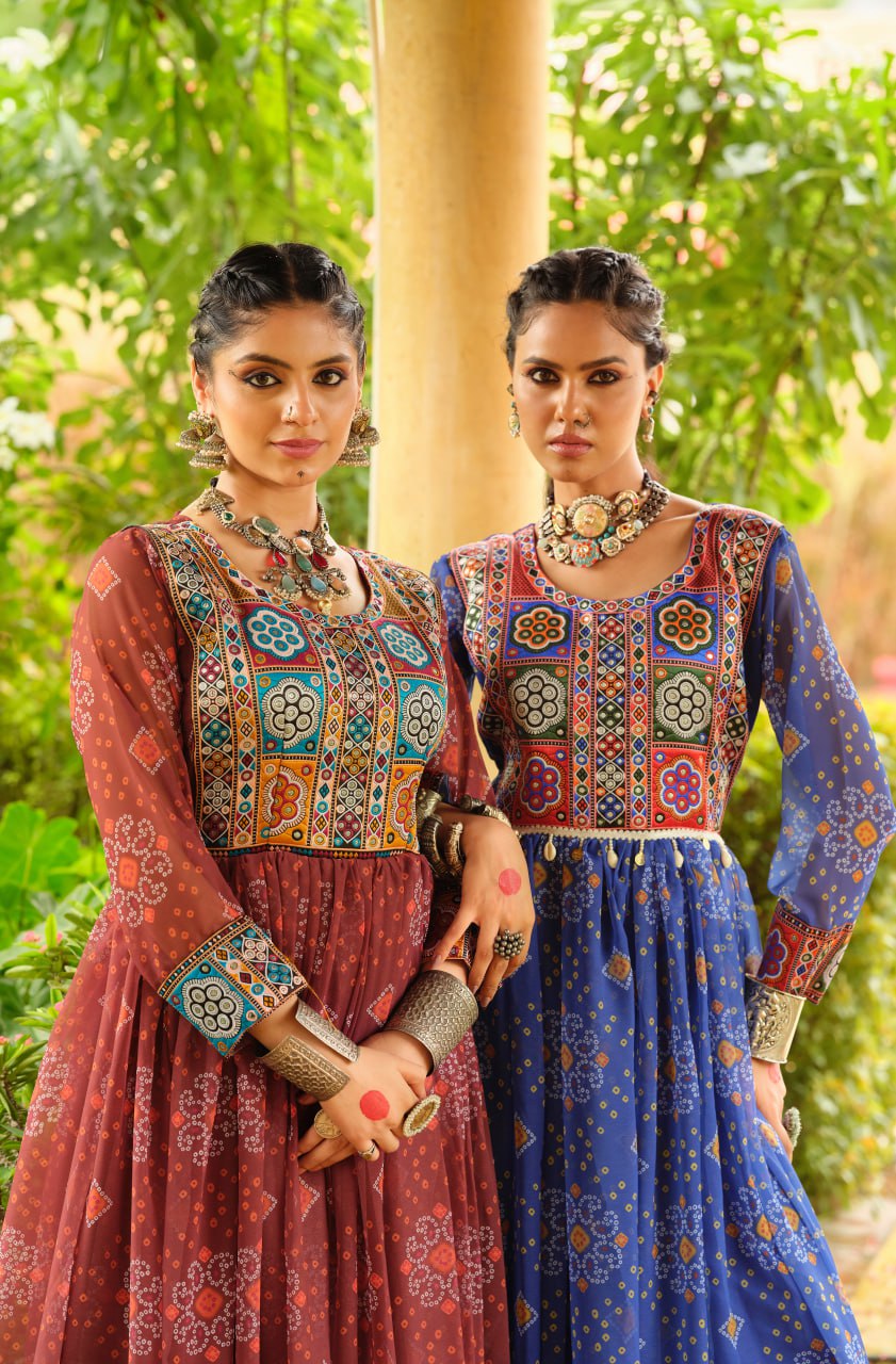 COLORFULL LOOK FOR NAVRATRI