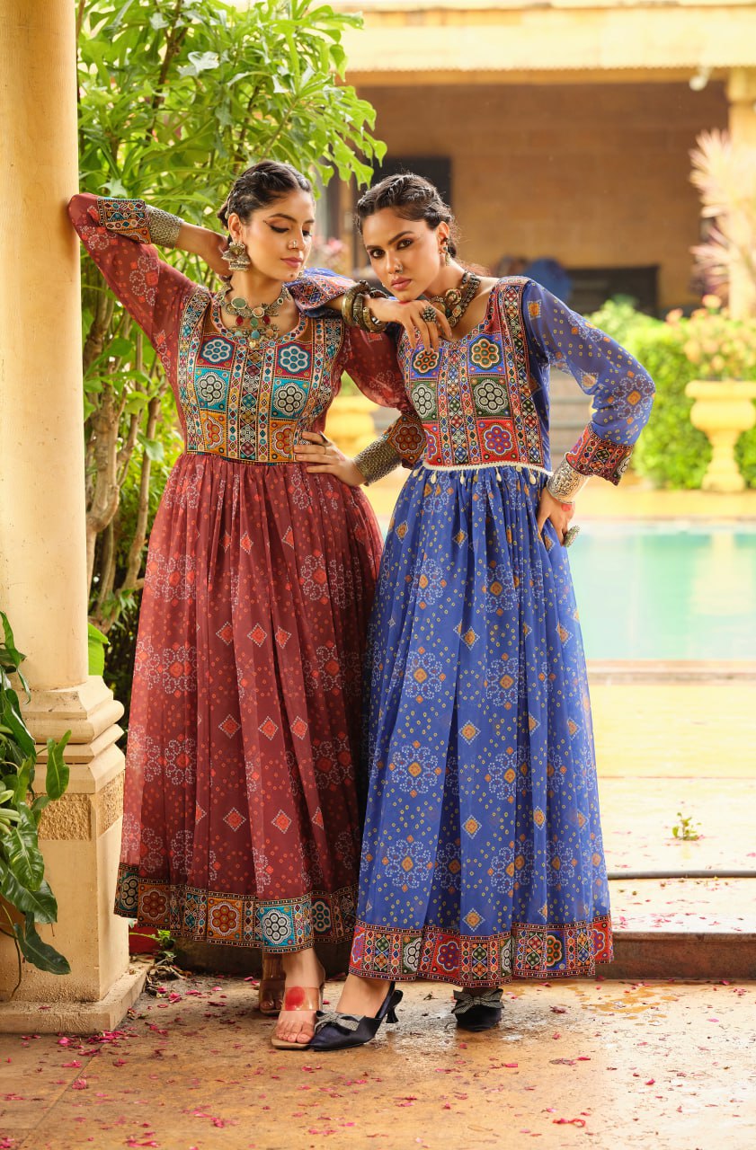COLORFULL LOOK FOR NAVRATRI