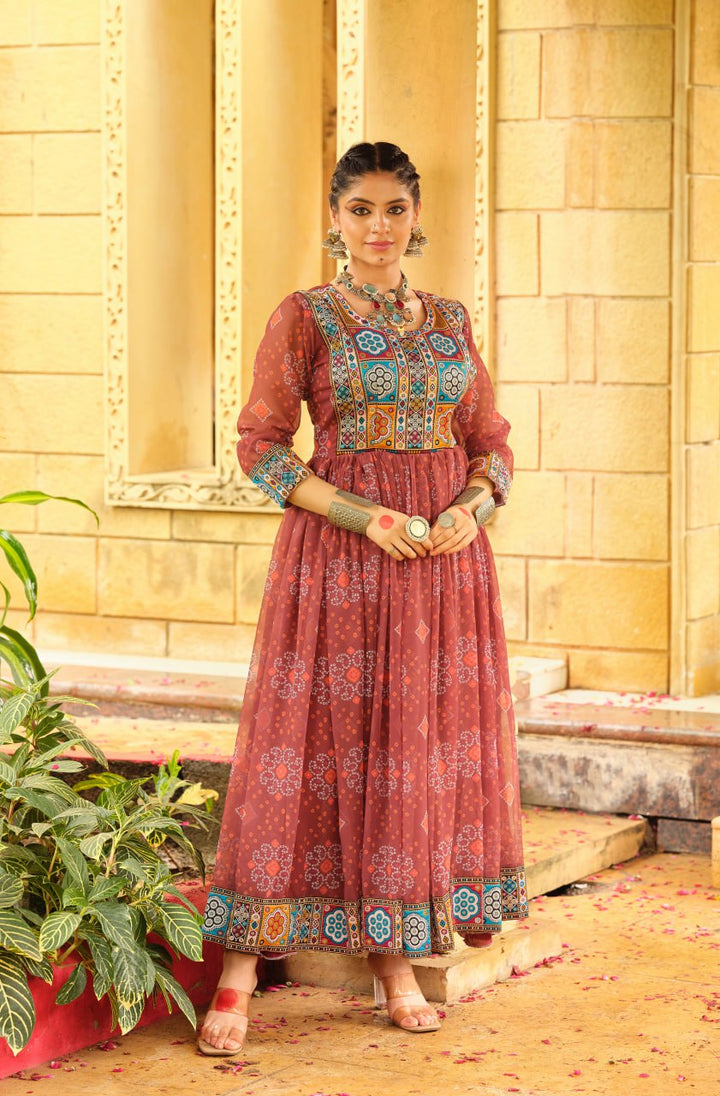 COLORFULL LOOK FOR NAVRATRI